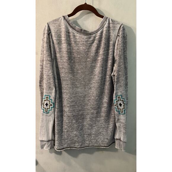 Ariat  Sweatshirt With Embroidered Indian Headdress Size Medium - Picture 3 of 5